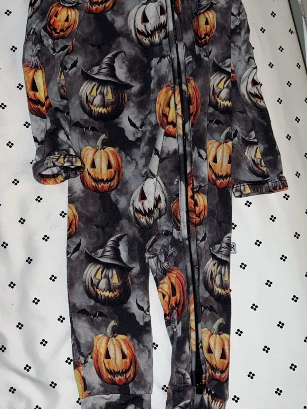 Kids Halloween Pumpkin Print Bamboo